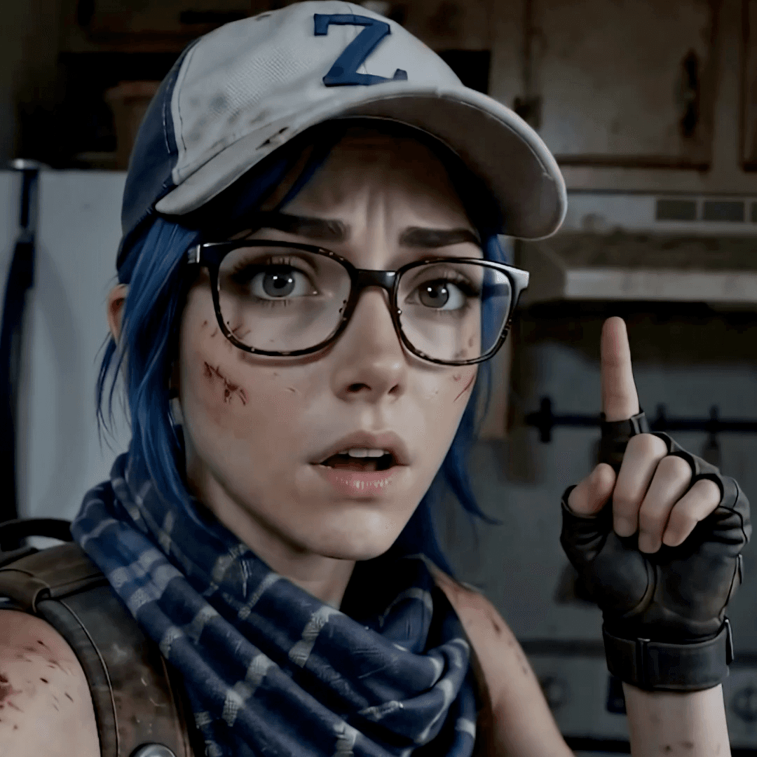 Micky Z wearing her signature Z cap and glasses